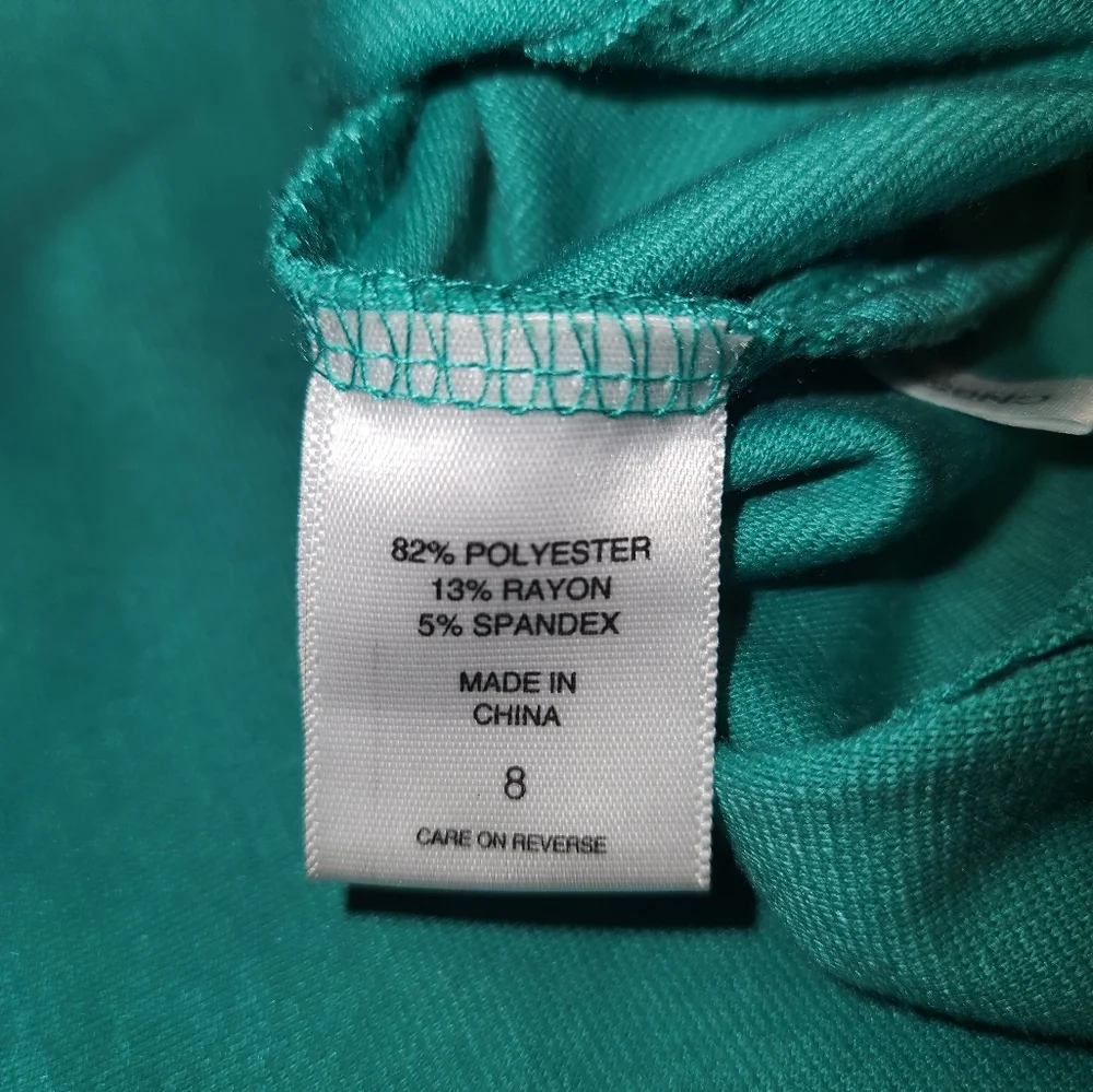NWOT Bright Green New York And & Company Stretch Lightweight Pencil Skirt 8
